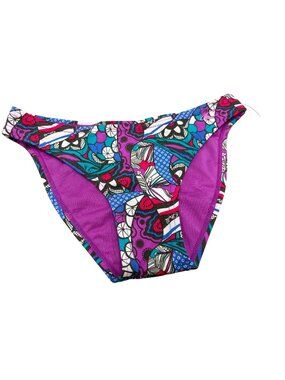 O'Neill 140 Girls Bikini Bottoms Multicolor Floral Print New Kitschy Beach NWOT